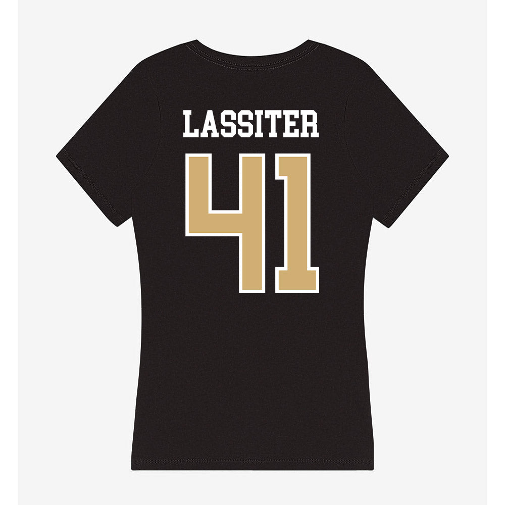 Vanderbilt - NCAA Football : Jamezell Lassiter - Women's V-Neck T-Shirt-1