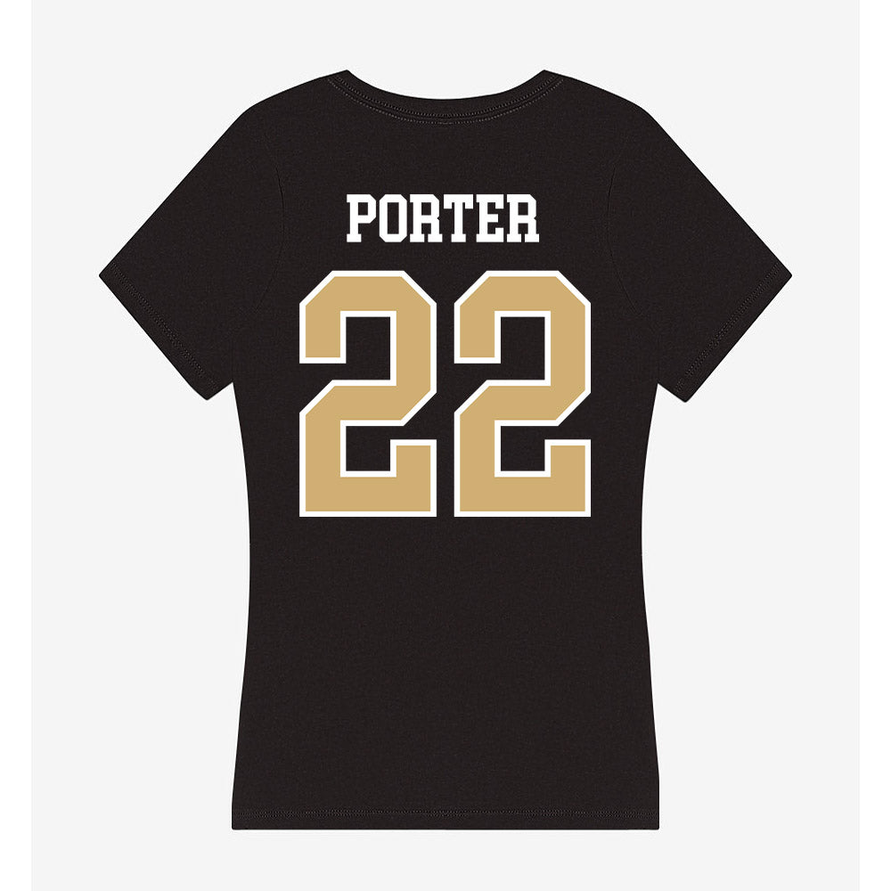 Vanderbilt - NCAA Women's Volleyball : Taylor Porter - Women's V-Neck T-Shirt-1