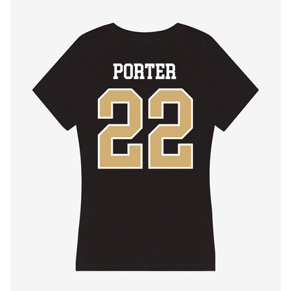 Vanderbilt - NCAA Women's Volleyball : Taylor Porter - Women's V-Neck T-Shirt-1