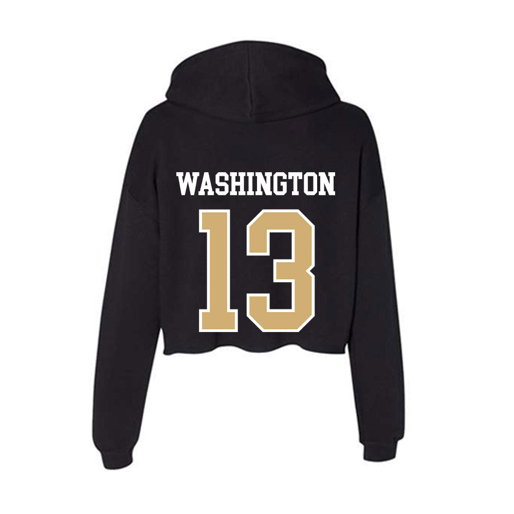 Vanderbilt - NCAA Men's Basketball : Jalen Washington - Women's Crop Fleece Hoodie-1
