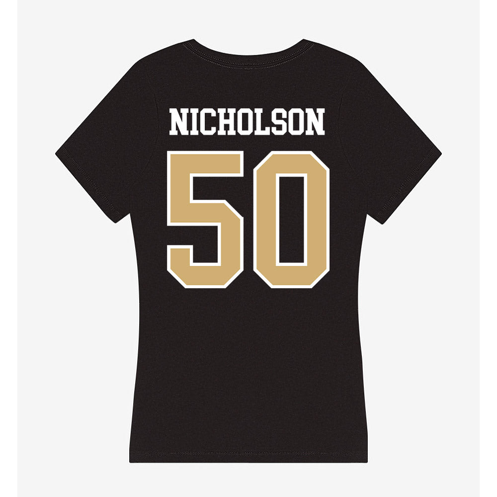 Vanderbilt - NCAA Men's Basketball : Mason Nicholson - Women's V-Neck T-Shirt-1