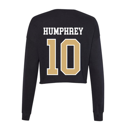 Vanderbilt - NCAA Baseball : Jacob Humphrey - Women's Cropped Crew Fleece-1