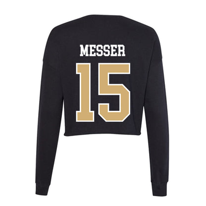 Vanderbilt - NCAA Men's Basketball : Coleson Messer - Women's Cropped Crew Fleece-1