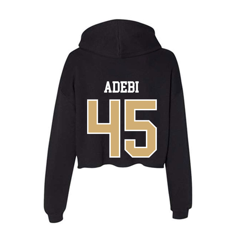 Vanderbilt - NCAA Football : Emmanuel Adebi - Women's Crop Fleece Hoodie-1