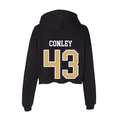 Vanderbilt - NCAA Football : Will Conley - Women's Crop Fleece Hoodie-1