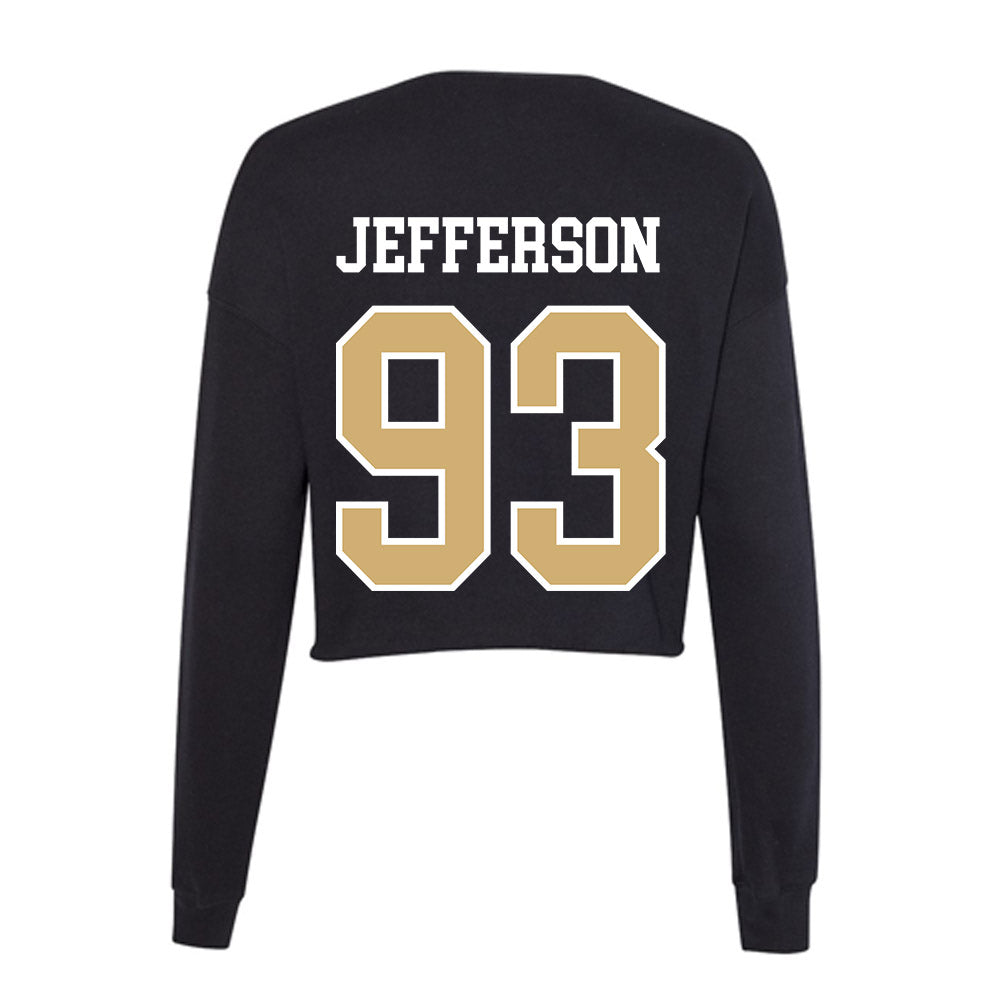 Vanderbilt - NCAA Football : Nikhil Jefferson - Women's Cropped Crew Fleece-1