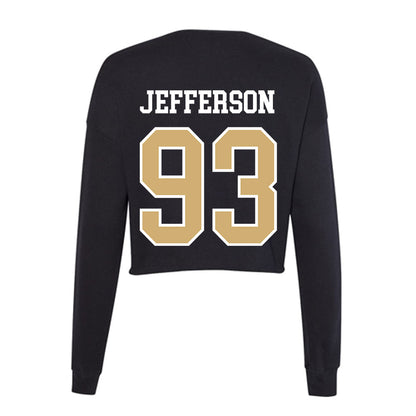 Vanderbilt - NCAA Football : Nikhil Jefferson - Women's Cropped Crew Fleece-1