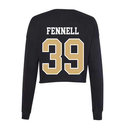 Vanderbilt - NCAA Baseball : Connor Fennell - Women's Cropped Crew Fleece-1