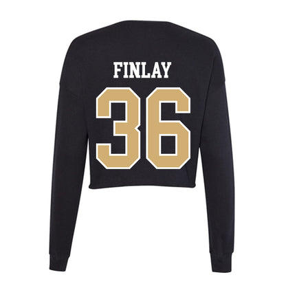 Vanderbilt - NCAA Women's Lacrosse : Molly Finlay - Women's Cropped Crew Fleece-1