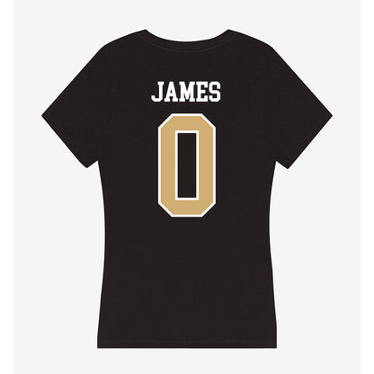 Vanderbilt - NCAA Men's Basketball : Michael James - Women's V-Neck T-Shirt-1