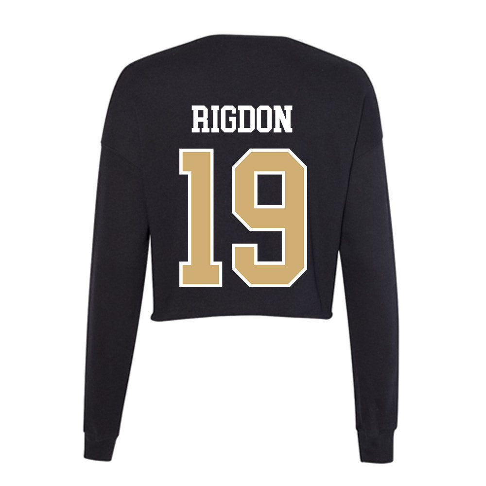 Vanderbilt - NCAA Baseball : Rustan Rigdon - Women's Cropped Crew Fleece-1