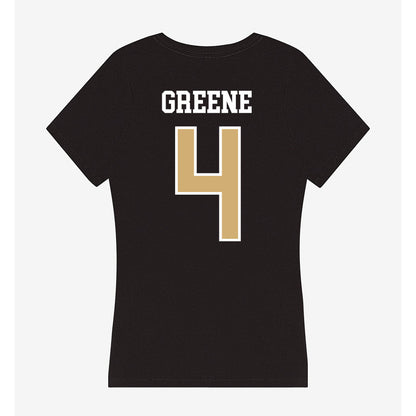 Vanderbilt - NCAA Women's Basketball : Madison Greene - Women's V-Neck T-Shirt-1