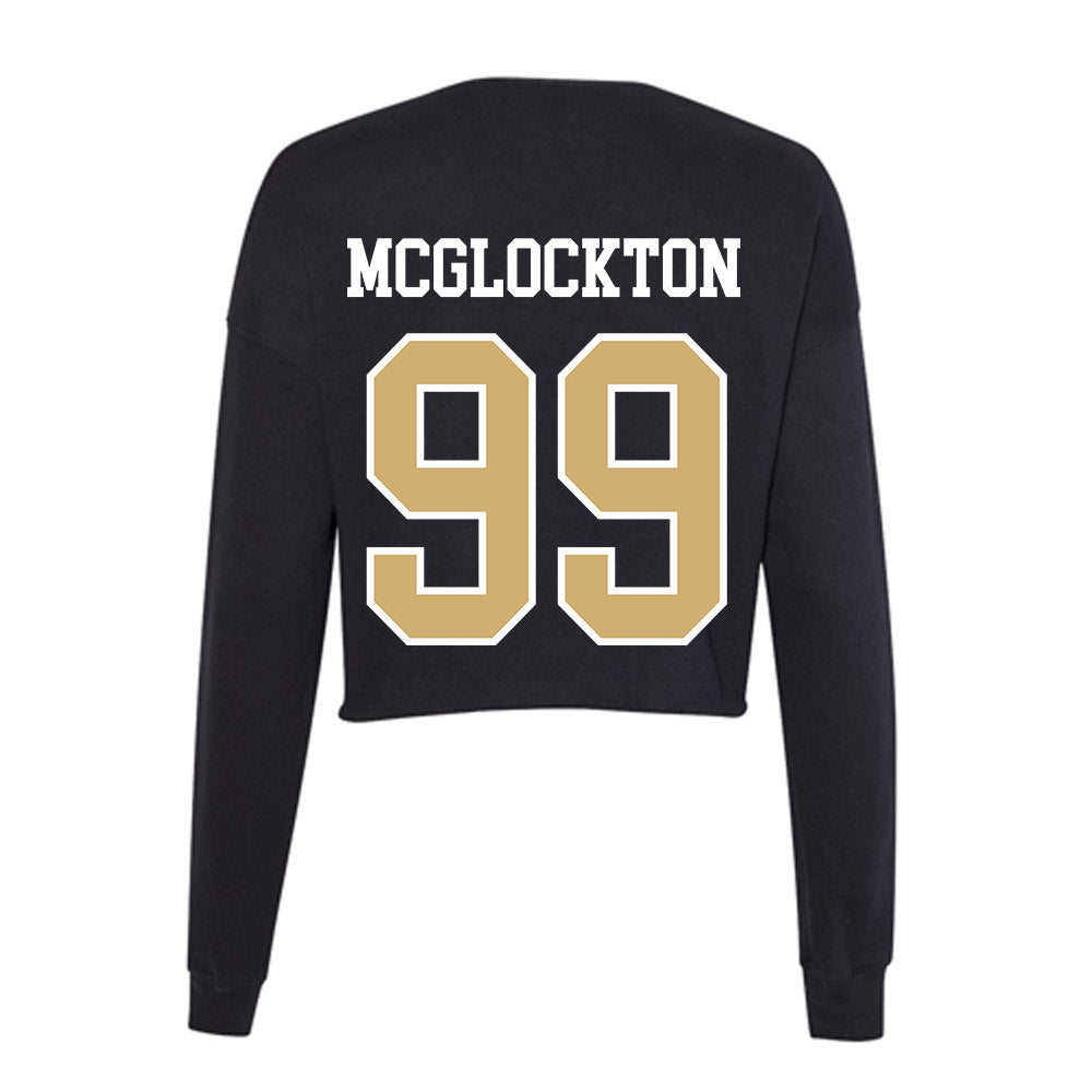 Vanderbilt - NCAA Men's Basketball : Devin Mcglockton - Women's Cropped Crew Fleece-1
