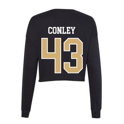 Vanderbilt - NCAA Football : Will Conley - Women's Cropped Crew Fleece-1