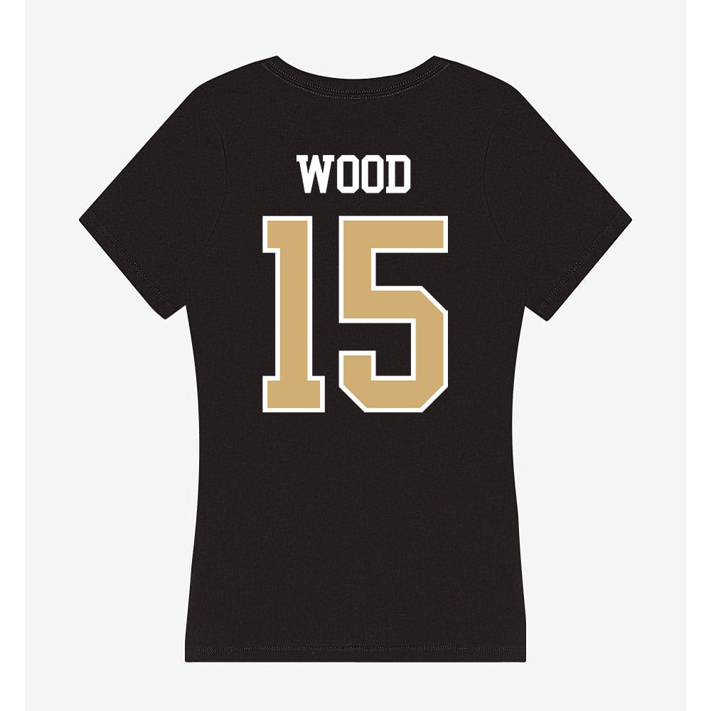 Vanderbilt - NCAA Football : Zaylin Wood - Women's V-Neck T-Shirt-1