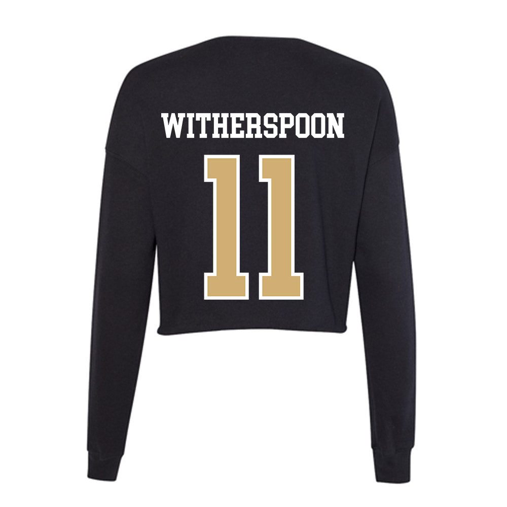 Vanderbilt - NCAA Women's Volleyball : Maya Witherspoon - Women's Cropped Crew Fleece-1