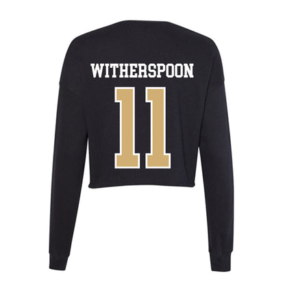 Vanderbilt - NCAA Women's Volleyball : Maya Witherspoon - Women's Cropped Crew Fleece-1