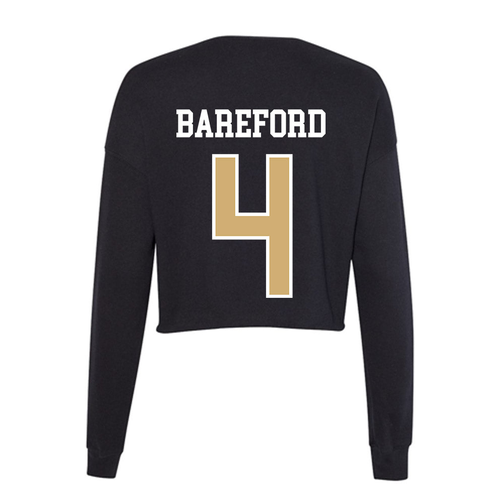 Vanderbilt - NCAA Women's Volleyball : Isabella Bareford - Women's Cropped Crew Fleece-1
