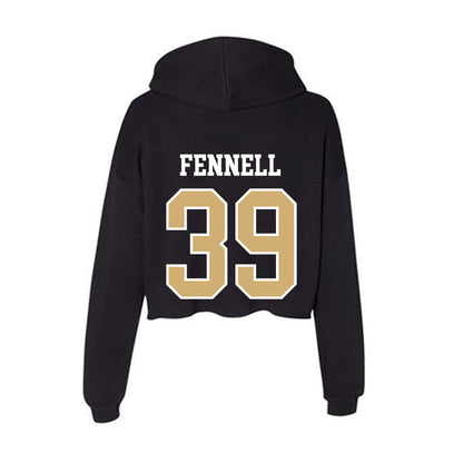 Vanderbilt - NCAA Baseball : Connor Fennell - Women's Crop Fleece Hoodie-1