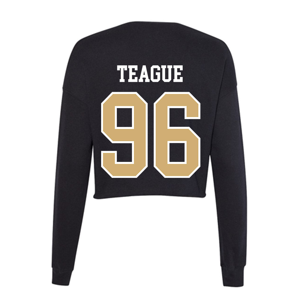 Vanderbilt - NCAA Baseball : Nathan Teague - Women's Cropped Crew Fleece-1