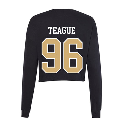 Vanderbilt - NCAA Baseball : Nathan Teague - Women's Cropped Crew Fleece-1