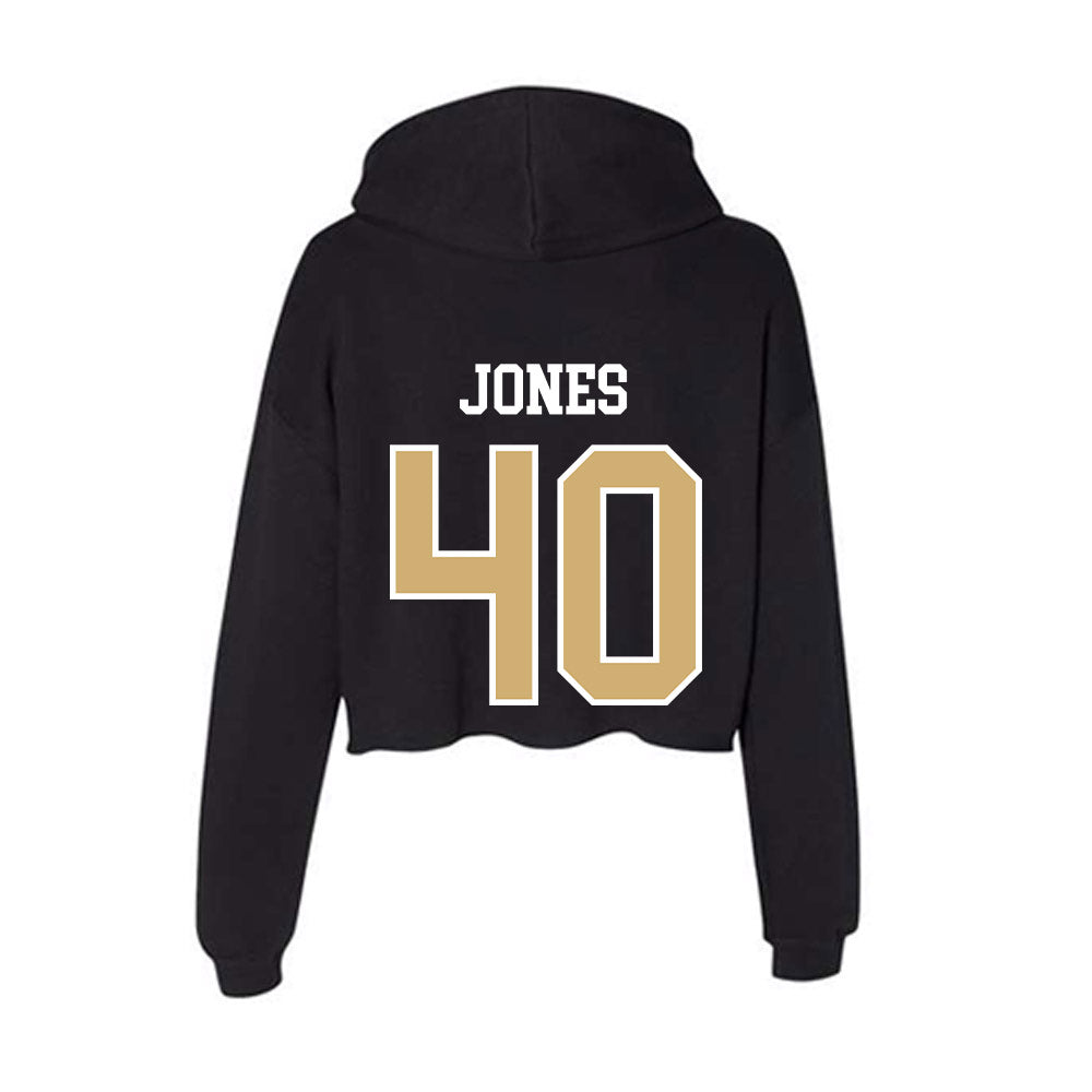 Vanderbilt - NCAA Women's Lacrosse : Caelan Jones - Women's Crop Fleece Hoodie-1