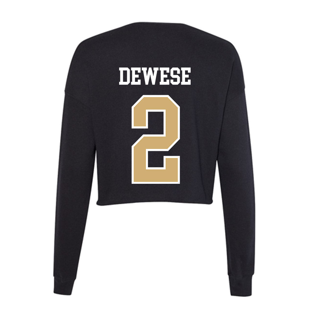Vanderbilt - NCAA Women's Volleyball : Taryn Dewese - Women's Cropped Crew Fleece-1