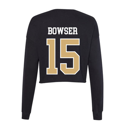 Vanderbilt - NCAA Women's Volleyball : maddy Bowser - Women's Cropped Crew Fleece-1