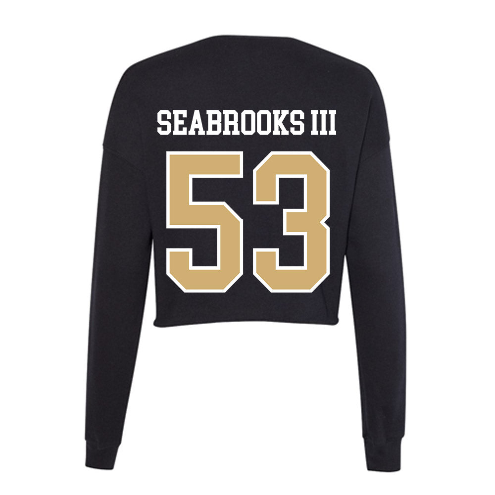 Vanderbilt - NCAA Football : Glenn Seabrooks III - Women's Cropped Crew Fleece-1