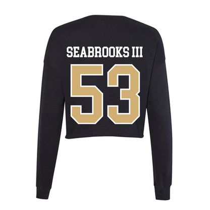 Vanderbilt - NCAA Football : Glenn Seabrooks III - Women's Cropped Crew Fleece-1