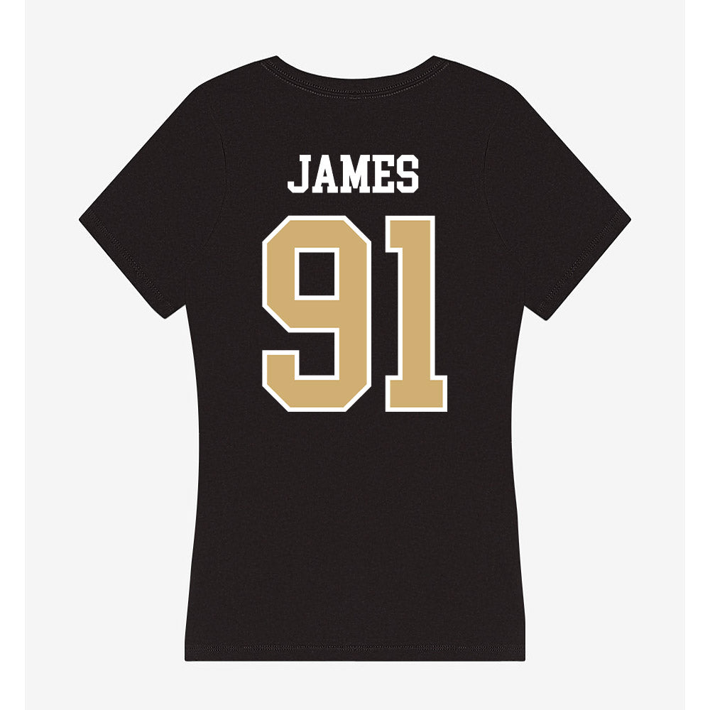 Vanderbilt - NCAA Football : Christian James - Women's V-Neck T-Shirt-1