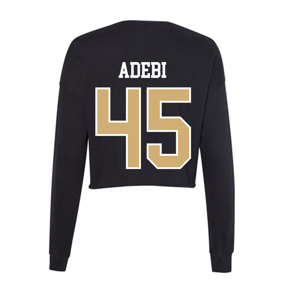 Vanderbilt - NCAA Football : Emmanuel Adebi - Women's Cropped Crew Fleece-1