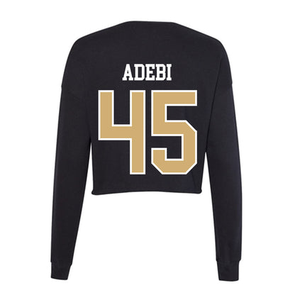Vanderbilt - NCAA Football : Emmanuel Adebi - Women's Cropped Crew Fleece-1