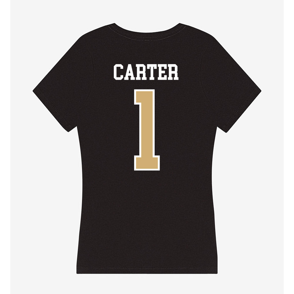 Vanderbilt - NCAA Football : Dontae Carter - Women's V-Neck T-Shirt-1