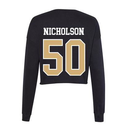 Vanderbilt - NCAA Men's Basketball : Mason Nicholson - Women's Cropped Crew Fleece-1