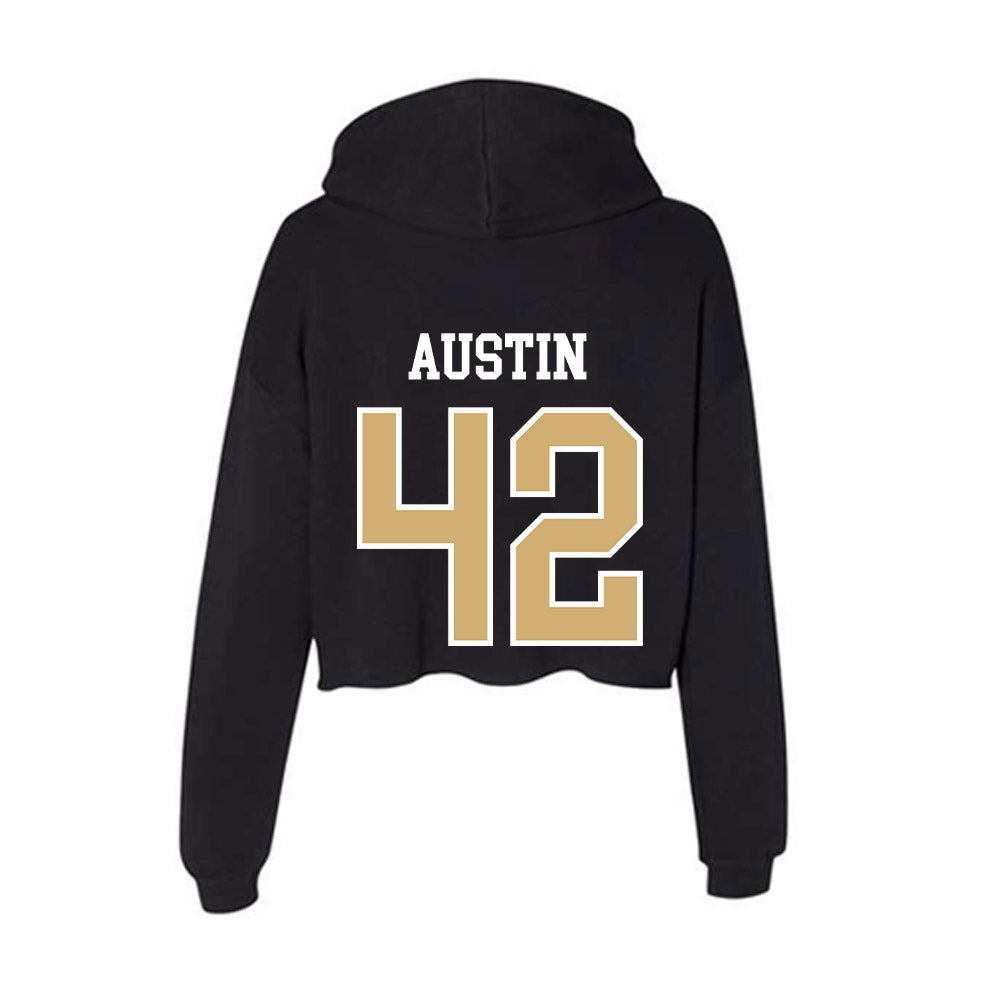 Vanderbilt - NCAA Baseball : Reginald Austin - Women's Crop Fleece Hoodie-1
