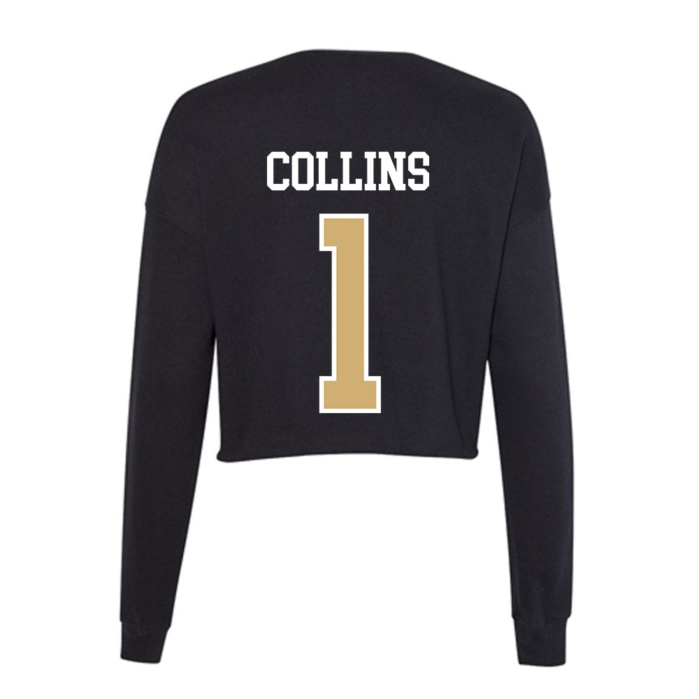 Vanderbilt - NCAA Men's Basketball : Frankie Collins - Women's Cropped Crew Fleece-1