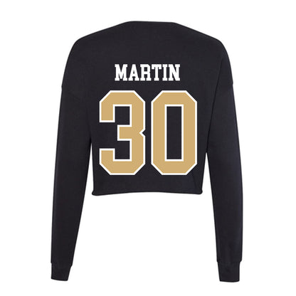 Vanderbilt - NCAA Women's Lacrosse : Emme Martin - Women's Cropped Crew Fleece-1
