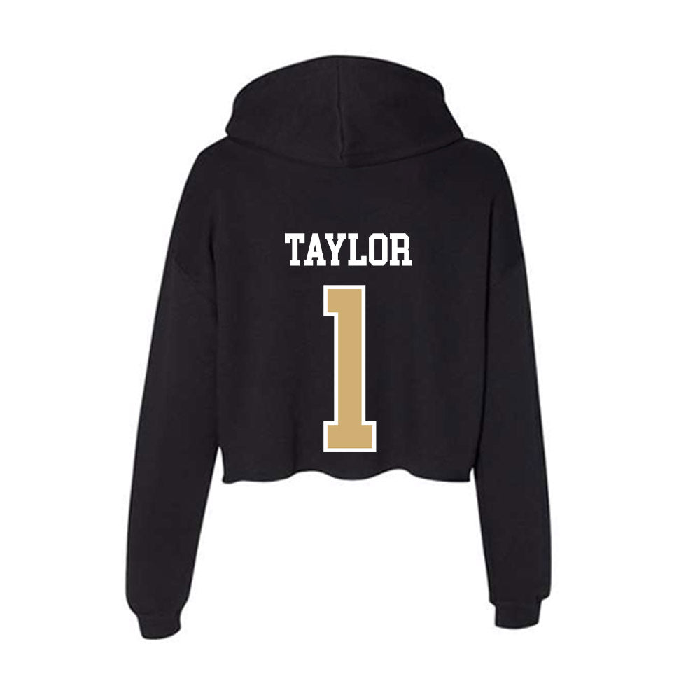 Vanderbilt - NCAA Football : CJ Taylor - Women's Crop Fleece Hoodie-1