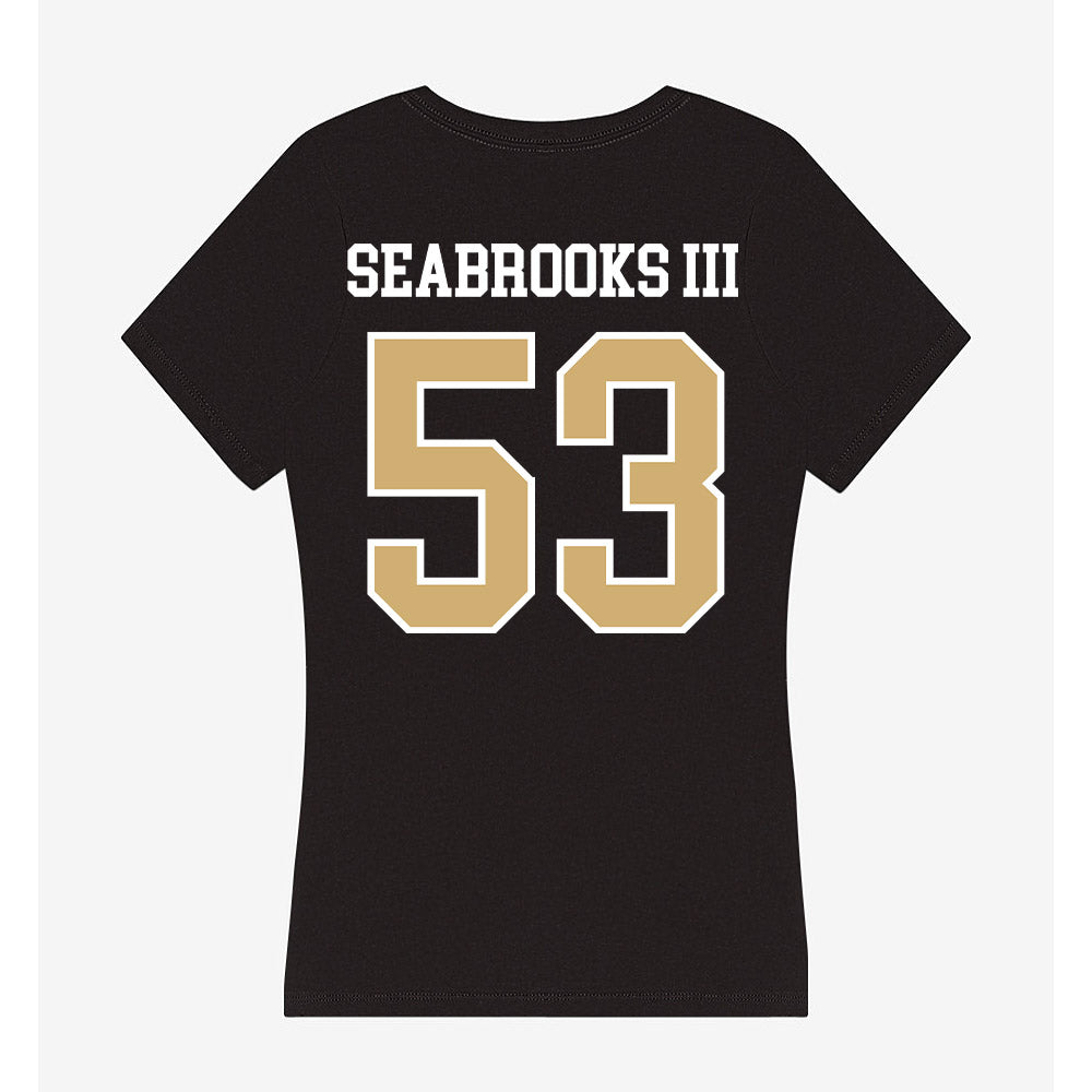 Vanderbilt - NCAA Football : Glenn Seabrooks III - Women's V-Neck T-Shirt-1