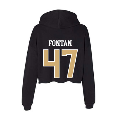 Vanderbilt - NCAA Football : Isaiah Fontan - Women's Crop Fleece Hoodie-1