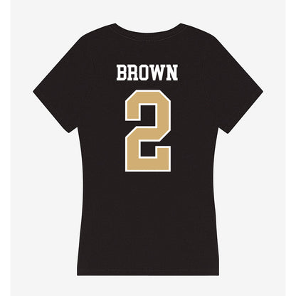 Vanderbilt - NCAA Women's Basketball : Jada Brown - Women's V-Neck T-Shirt-1