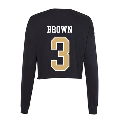 Vanderbilt - NCAA Football : Tristen Brown - Women's Cropped Crew Fleece-1
