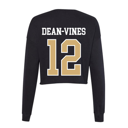 Vanderbilt - NCAA Men's Basketball : Jaylon Dean-Vines - Women's Cropped Crew Fleece-1