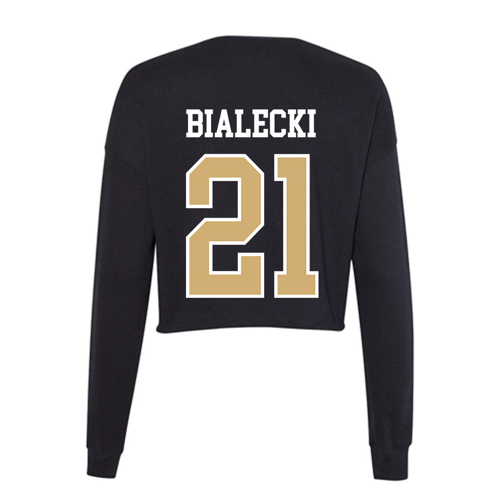 Vanderbilt - NCAA Women's Lacrosse : Elise Bialecki - Women's Cropped Crew Fleece-1