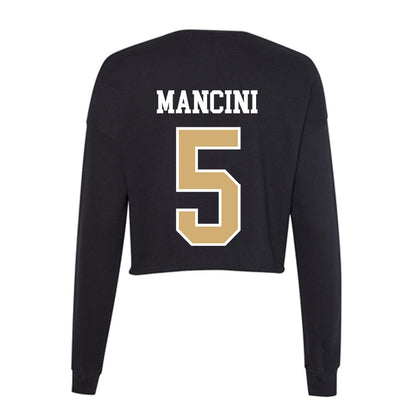 Vanderbilt - NCAA Baseball : Mike Mancini - Women's Cropped Crew Fleece-1