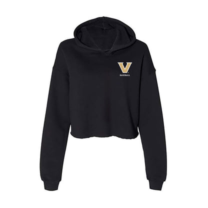Vanderbilt - NCAA Baseball : Nathan Teague - Women's Crop Fleece Hoodie-0