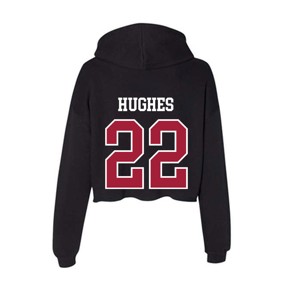 Arkansas - NCAA Women's Basketball : Avery Hughes - Women's Crop Fleece Hoodie-1
