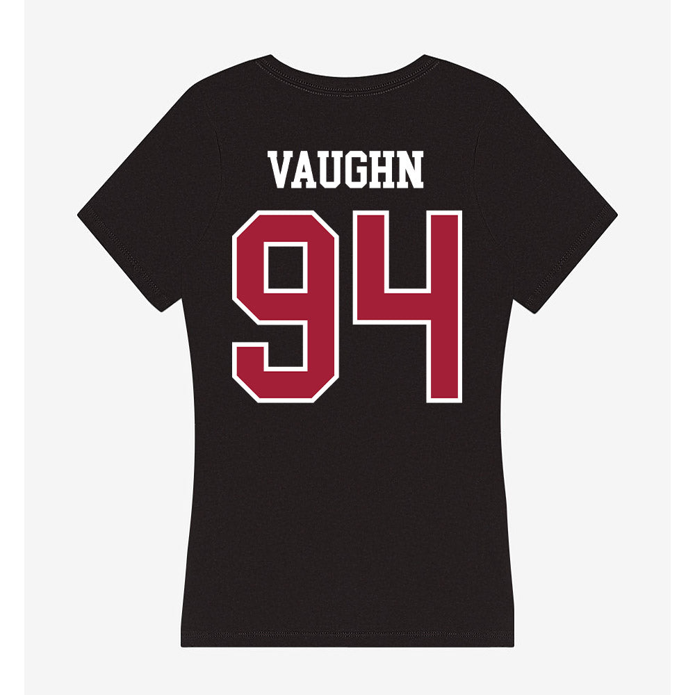 Arkansas - NCAA Football : Reginald Vaughn - Women's V-Neck T-Shirt-1