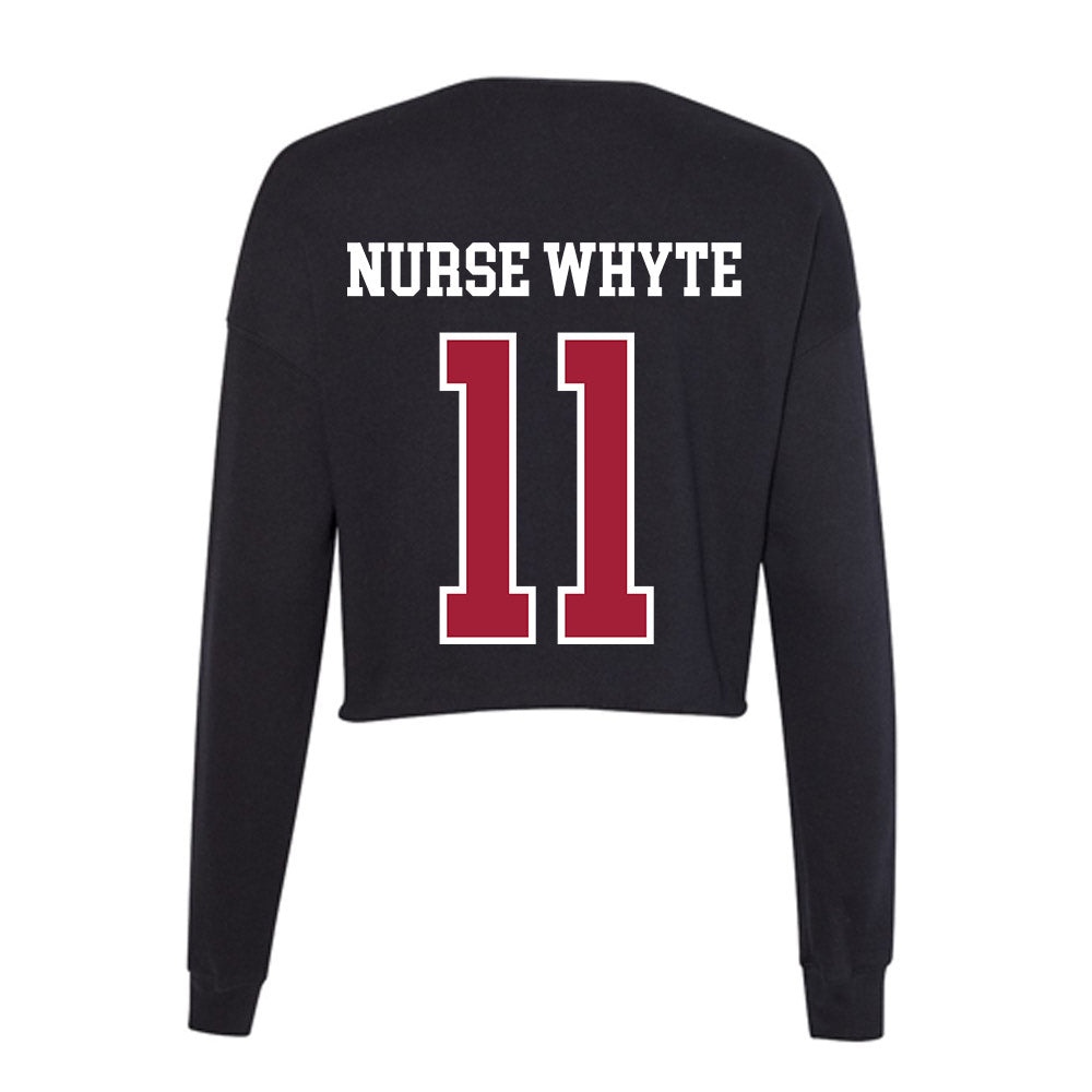Arkansas - NCAA Women's Soccer : Aniyah Nurse Whyte - Women's Cropped Crew Fleece-1